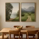 Quadri panoramici per la zona pranzo: la soluzione per ampliare visivamente lo spazio senza lavori