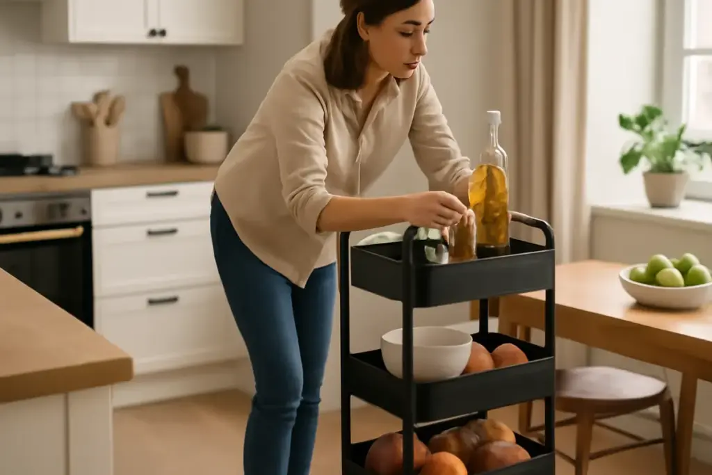 Come usare carrelli multiuso in cucina e sala? Ottimizza spazi e funzionalità con un piccolo gesto