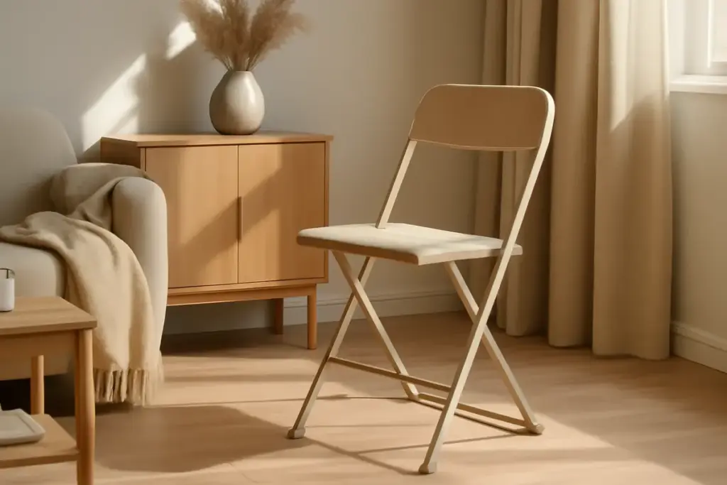 Sedie pieghevoli di design: comfort extra quando serve senza rovinare l’estetica