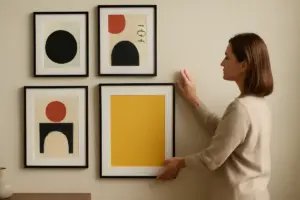 Come valorizzare una parete con quadri moderni? La disposizione corretta che cambia tutto