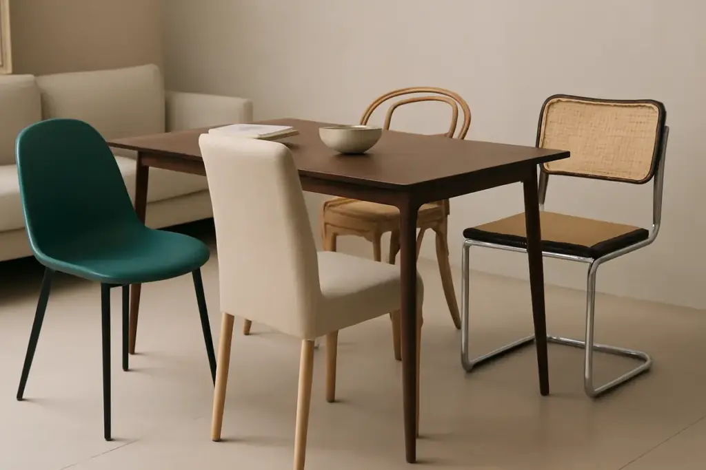 Sedie contemporanee italiane: abbinale nel modo giusto per evitare errori di stile comuni