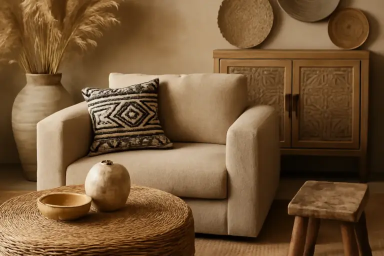 Texture naturali nell’arredamento etnico: come aggiungere personalità senza confondere lo stile