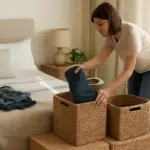 Come evitare il disordine in camera da letto con ceste contenitore? Il trucco che semplifica le pulizie