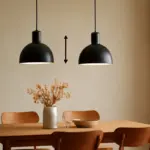 Lampade a sospensione per il tavolo da pranzo: la distanza dal piano giusta fa tutta la differenza