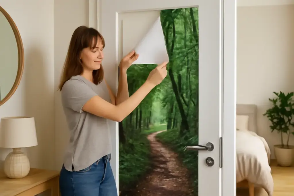 Stickers decorativi per porte interne: rinnova l’effetto delle stanze senza spendere una fortuna