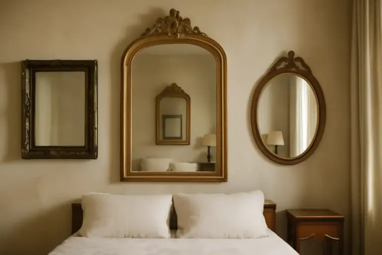 Specchi vintage per la camera da letto: il modo meno scontato di dare profondità senza errori