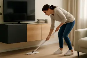 Mobili sospesi per zona living: il dettaglio nascosto che semplifica le pulizie quotidiane