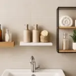 Quali stili di mensole stanno bene in bagno? Evita l’effetto disordine con queste semplici scelte